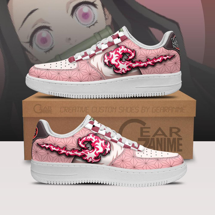 Nezuko Blood Demon Arts Air Sneakers Custom Anime Demon Slayer Shoes - 1 - GearAnime