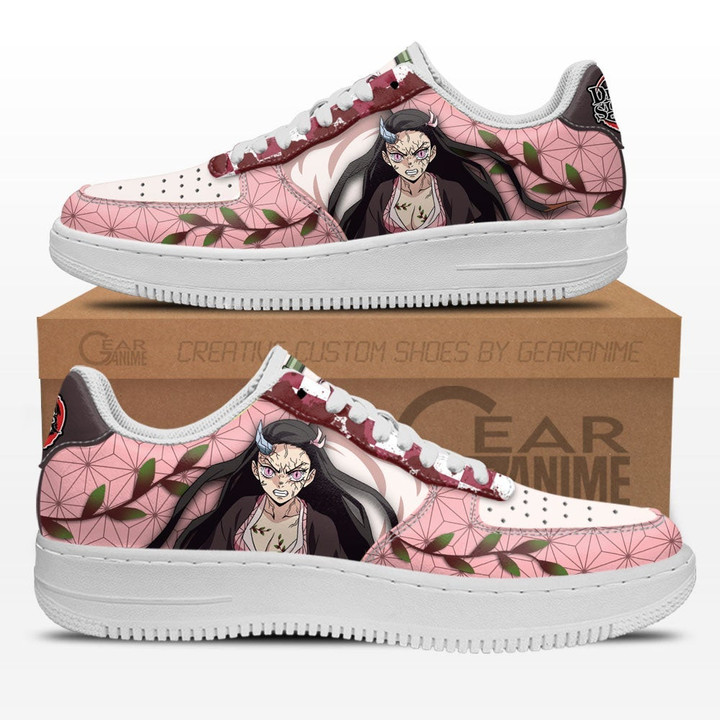 Nezuko Demon Form Air Sneakers Custom Demon Slayer Anime Shoes - 1 - GearAnime