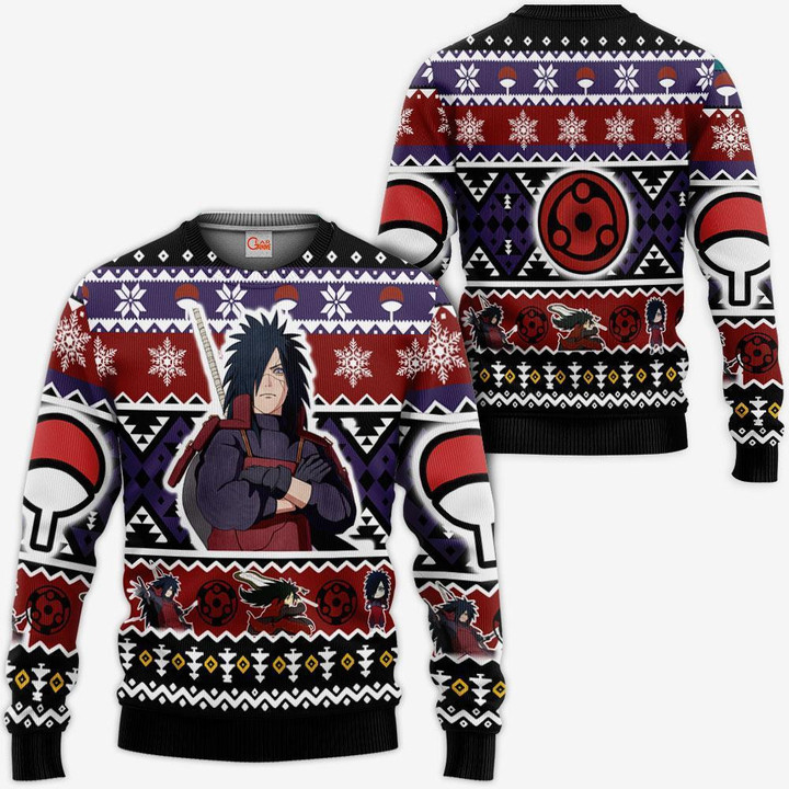 Uchiha Madara Christmas Sweater Custom Xmas Gifts Idea - 1 - GearAnime