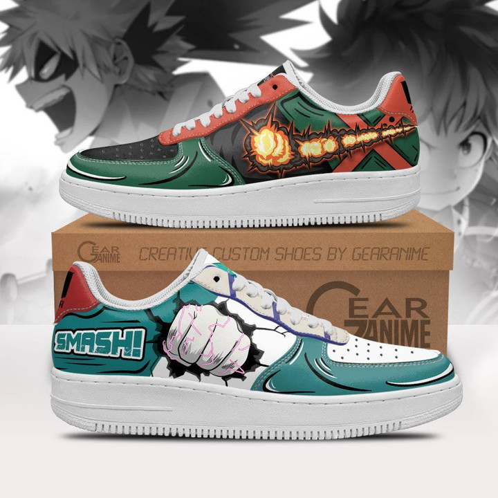 Deku and Bakugo Air Sneakers Custom My Hero Academia Anime Shoes - 1 - GearAnime