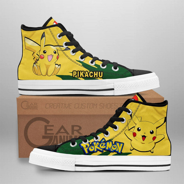 Pokemon Pikachu High Top Shoes Custom Anime Sneakers - 1 - GearAnime