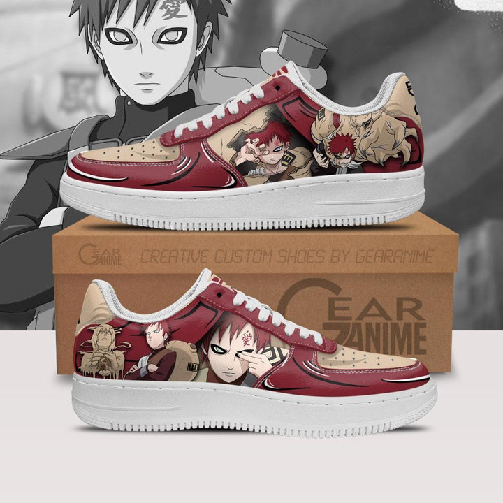 Gaara Air Sneakers Custom Anime Shoes - 1 - GearAnime