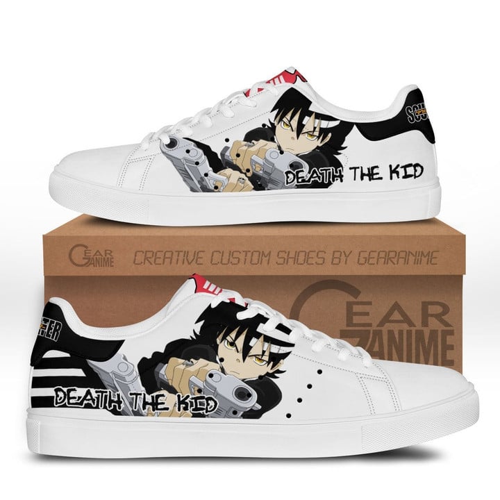 Death the Kid Skate Sneakers Custom Soul Eater Anime Shoes - 1 - GearAnime