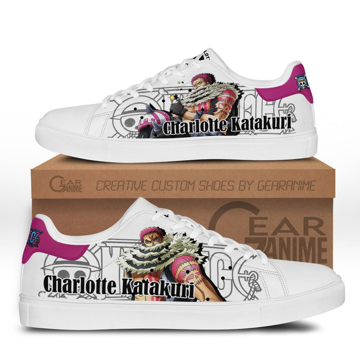 Charlotte Katakuri Skate Sneakers Custom Anime One Piece Shoes - 1 - GearAnime