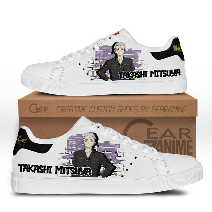 Takashi Mitsuya Skate Sneakers Custom Anime Tokyo Revengers Shoes - 1 - GearAnime