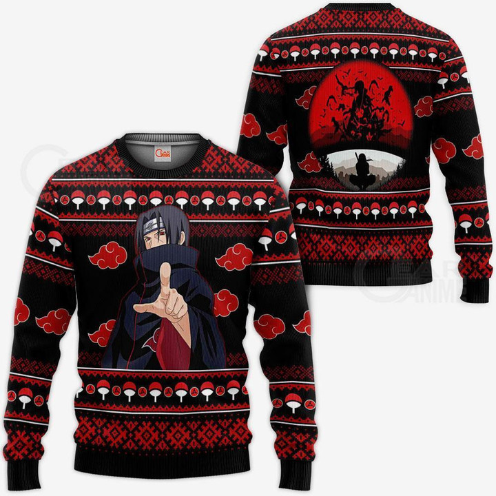 Uchiha Itachi Ugly Christmas Sweater Akt Anime Xmas Gifts - 1 - GearAnime