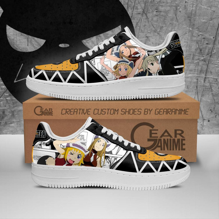 Soul Eater Air Sneakers Custom Anime Soul Eater Shoes - 1 - GearAnime