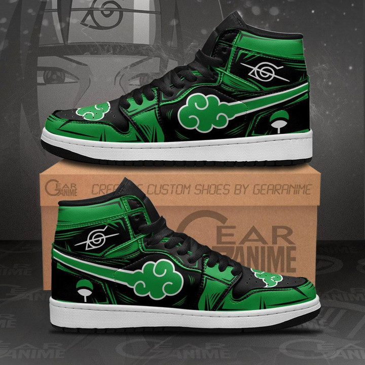 Akt Sneakers Green Custom Anime Shoes - 1 - GearAnime