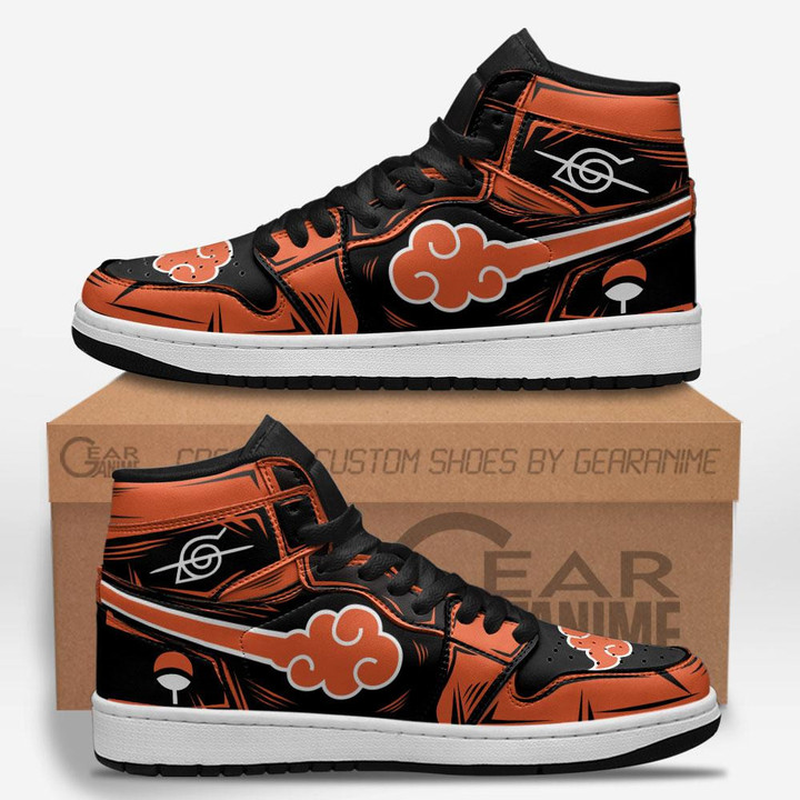 Akatsuki Sneakers Orange Custom Anime Shoes For Fans - 1 - GearAnime