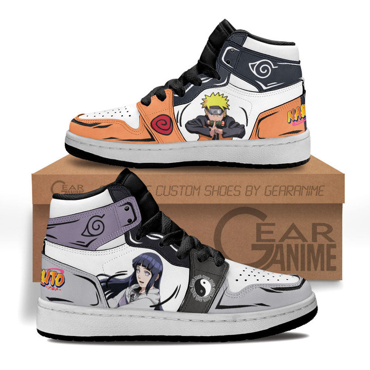 Hinata Hyuga and NRT Uzumaki Kids Sneakers Custom Anime NRT Kids Shoes - 1 - GearAnime