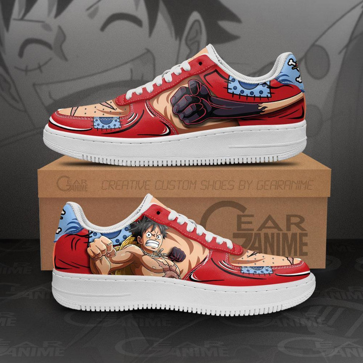 Wano Arc Luffy Air Sneakers Custom One Piece Anime Shoes - 1 - GearAnime