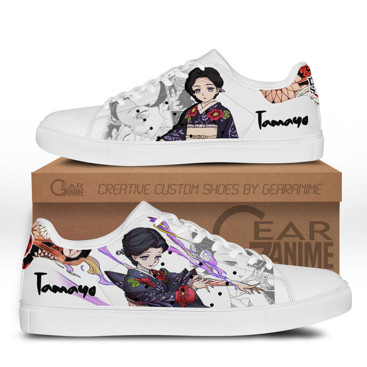 Demon Slayer Tamayo Skate Sneakers Custom Anime Shoes - 1 - GearAnime