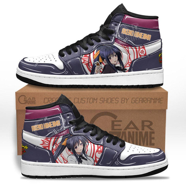 High School DxD Akeno Himejima Sneakers Custom Anime Shoes - 1 - GearAnime