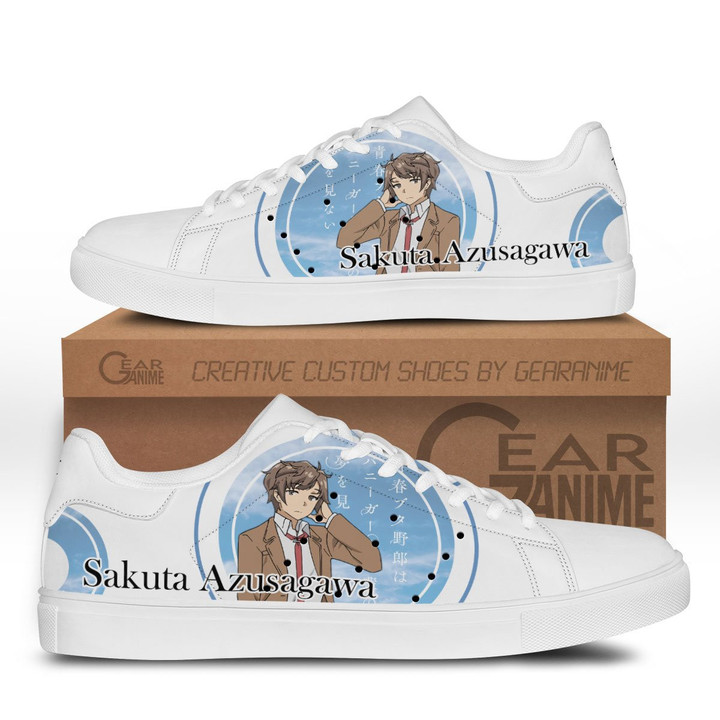 Mai Sakurajima & Sakuta Azusagawa Skate Sneakers Custom Anime Bunny Girl Senpai Shoes - 1 - GearAnime