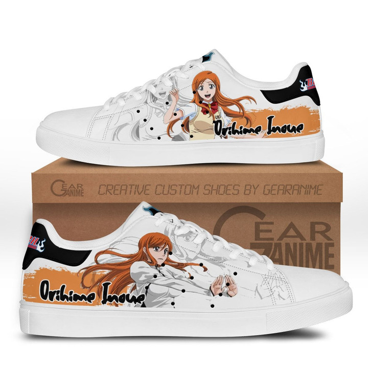 Orihime Inoue Skate Sneakers Custom Anime Bleach Shoes - 1 - GearAnime
