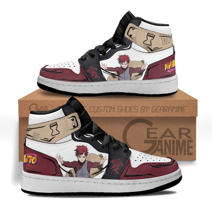 Gaara Kids Sneakers Custom Anime NRT Kids Shoes - 1 - GearAnime