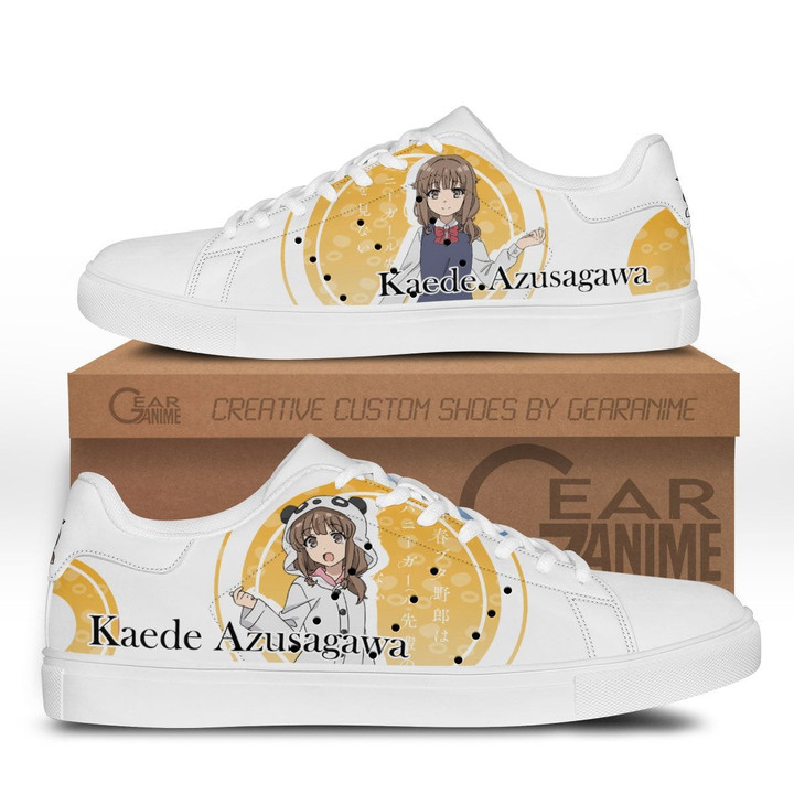 Kaede Azusagawa Skate Sneakers Custom Anime Bunny Girl Senpai Shoes - 1 - GearAnime