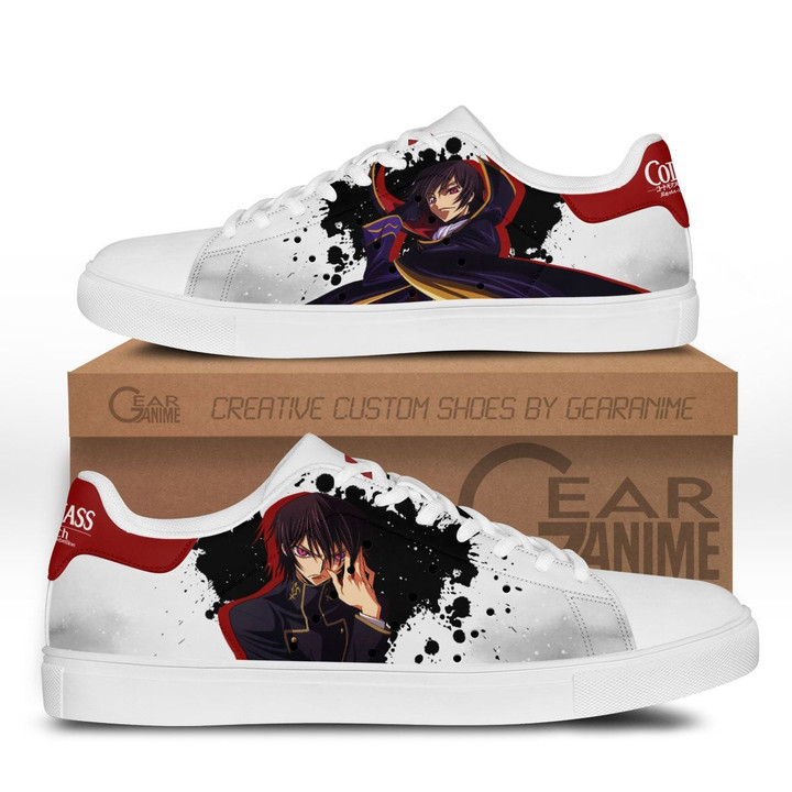 Code Geass Lelouch Lamperouge Skate Sneakers Custom Anime Shoes - 1 - GearAnime