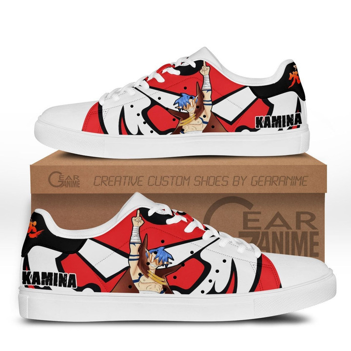 Kamina Skate Sneakers Custom Anime Tengen Toppa Gurren Lagann Shoes - 1 - GearAnime