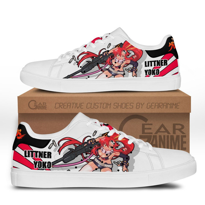 Yoko Littner Skate Sneakers Custom Tengen Toppa Gurren Lagann Anime Shoes - 1 - GearAnime