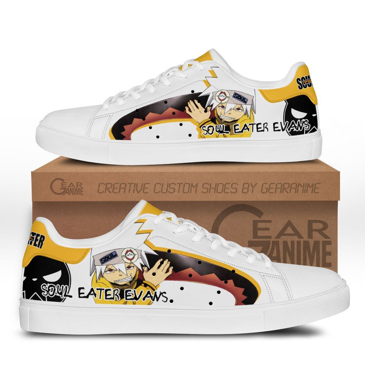 Soul Eater Evans Skate Sneakers Custom Soul Eater Anime Shoes - 1 - GearAnime