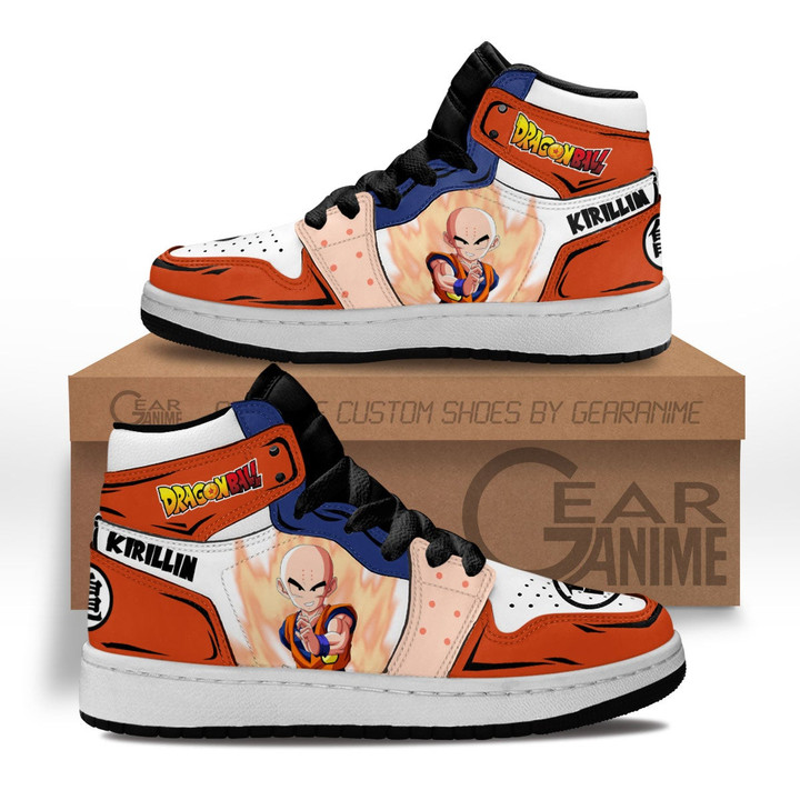 Krillin Kids Sneakers Custom Anime Dragon Ball Kids Shoes - 1 - GearAnime
