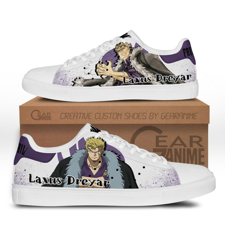 Fairy Tail Laxus Dreyar Skate Sneakers Custom Anime Shoes - 1 - GearAnime
