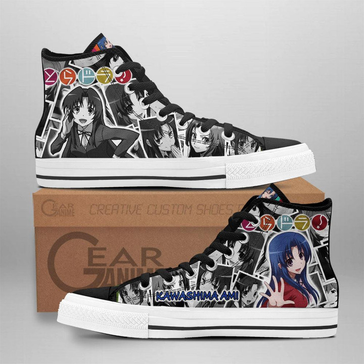 Ami Kawashima High Top Shoes Custom Manga Anime Toradora Sneakers - 1 - GearAnime