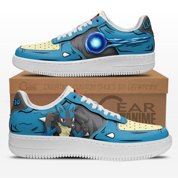 Pokemon Lucario Air Sneakers Custom Anime Shoes - 1 - GearAnime