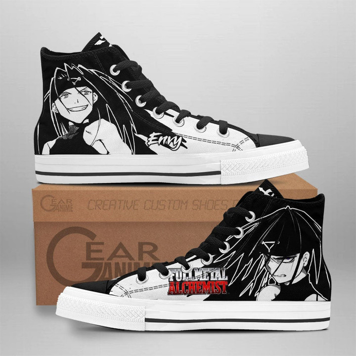 Fullmetal Alchemist Envy High Top Shoes Custom Anime Sneakers - 1 - GearAnime