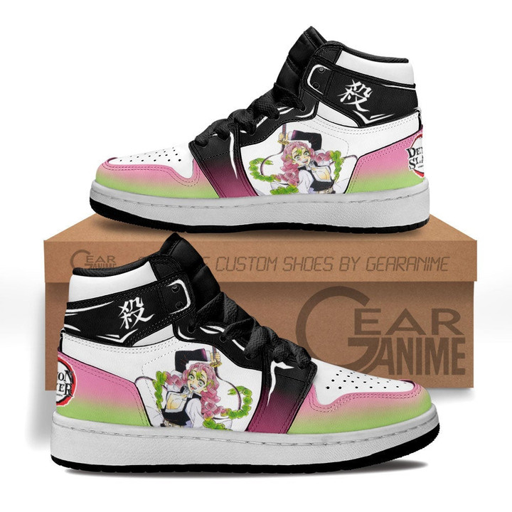Mitsuri Kanroji Kids Sneakers Custom Anime Demon Slayer Kids Shoes - 1 - GearAnime