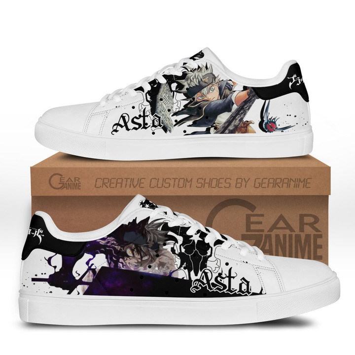 Black Clover Asta Skate Sneakers Custom Anime Shoes - 1 - GearAnime