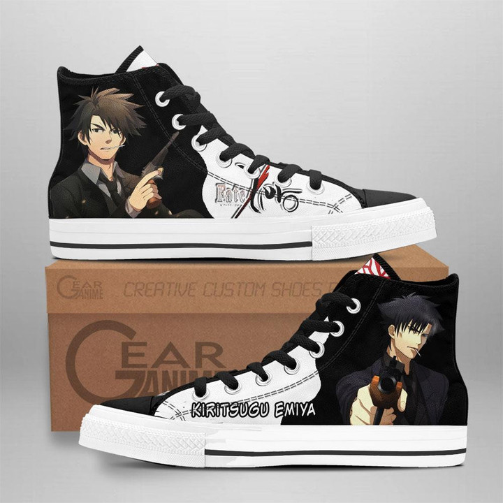 Fate Zero Kiritsugu Emiya High Top Shoes Custom Anime Sneakers - 1 - GearAnime
