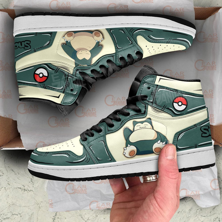 Pokemon Snorlax Sneakers Custom Anime Shoes - 2 - GearAnime