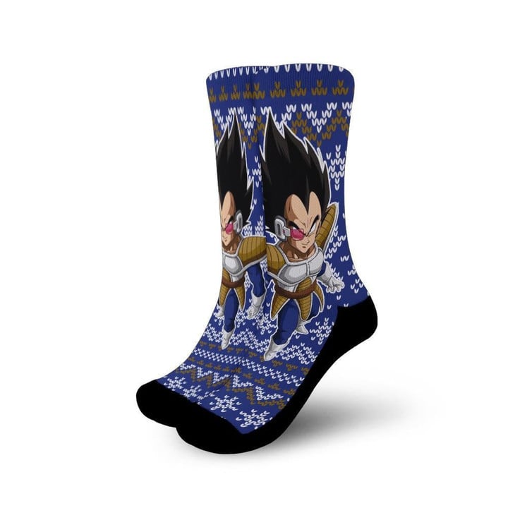 Vegeta Socks Ugly Dragon Ball Anime Socks Gift Idea - 1 - GearAnime
