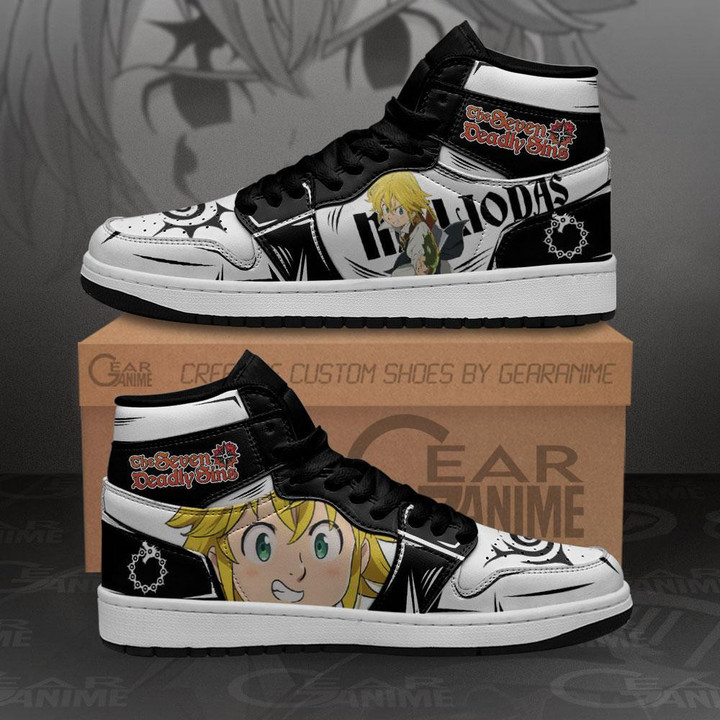 Seven Deadly Sins Meliodas Sneakers Custom Anime Shoes MN10 - 1 - GearAnime