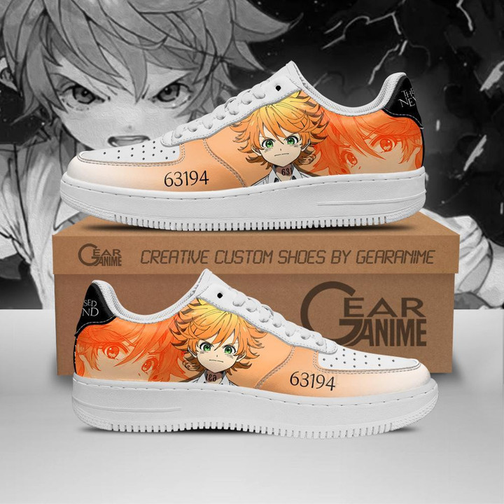 Emma The Promised Neverland Sneakers Custom Anime Shoes Fan Gift Idea - 1 - GearAnime