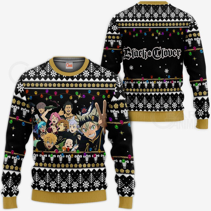 Black Bull Ugly Christmas Sweater Black Clover Anime Xmas Gift VA11 - 1 - GearAnime
