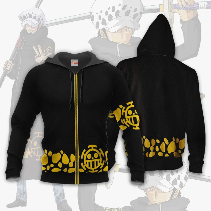 Tragafalar D Water Law Uniform One Piece Anime Hoodie Jacket VA11 - 1 - GearAnime