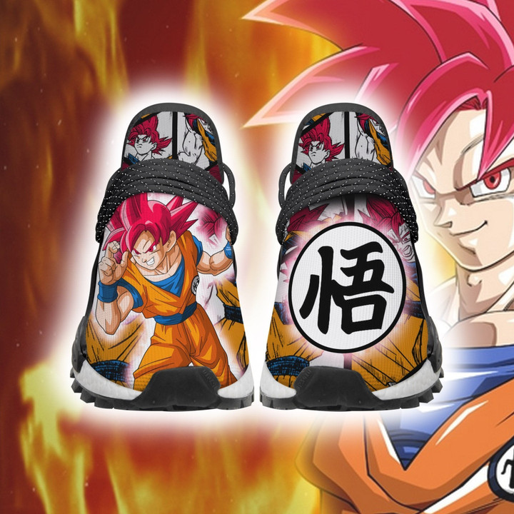 Goku Saiyan God Nmd Shoes Custom Dragon Ball Anime Sneakers - 1 - GearAnime