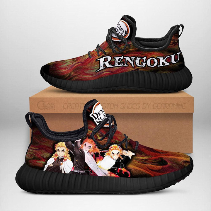 Demon Slayer Kyojuro Rengoku Reze Shoes Custom Anime Sneakers - 1 - GearAnime