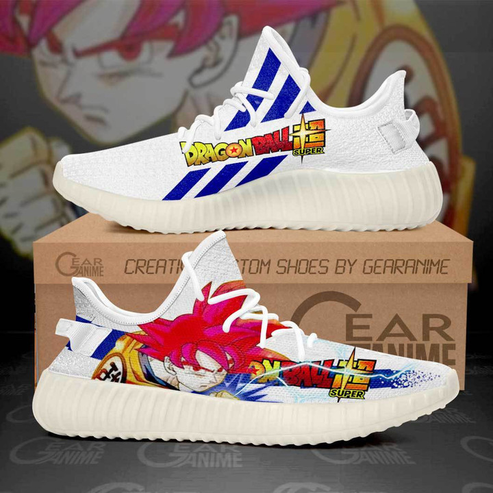 Goku Saiyan God Shoes Dragon Ball Custom Anime Sneakers - 1 - GearAnime