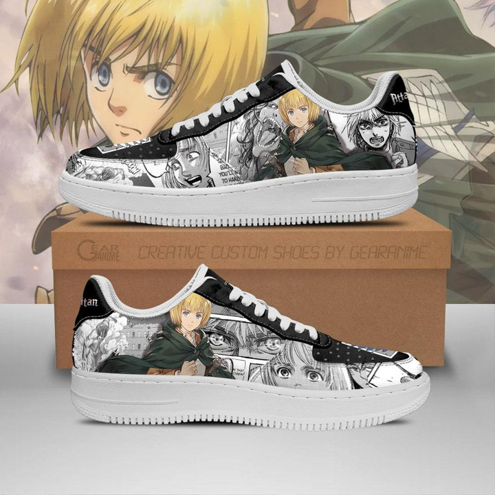 AOT Armin Sneakers Attack On Titan Anime Shoes Mixed Manga - 1 - GearAnime