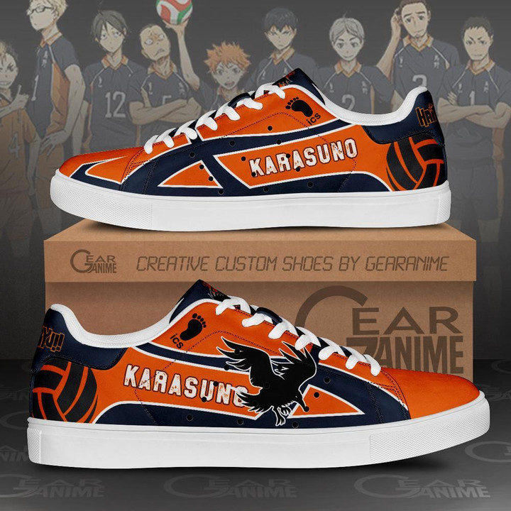 Karasuno High Skate Shoes Haikyuu Anime Custom Shoes PN10 - 1 - GearAnime