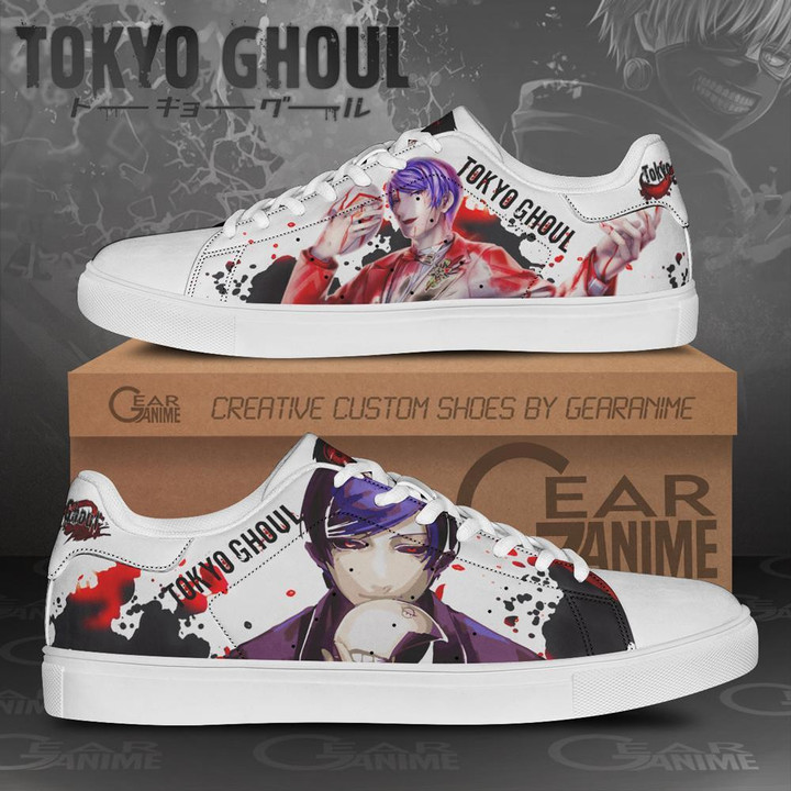 Shuu Tsukiyama Skate Shoes Tokyo Ghoul Custom Anime Shoes PN11 - 1 - GearAnime