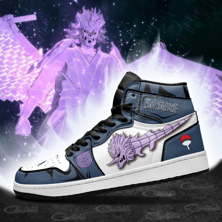 Uchiha Sasuke Susanoo Sneakers Custom Anime Shoes - 3 - GearAnime