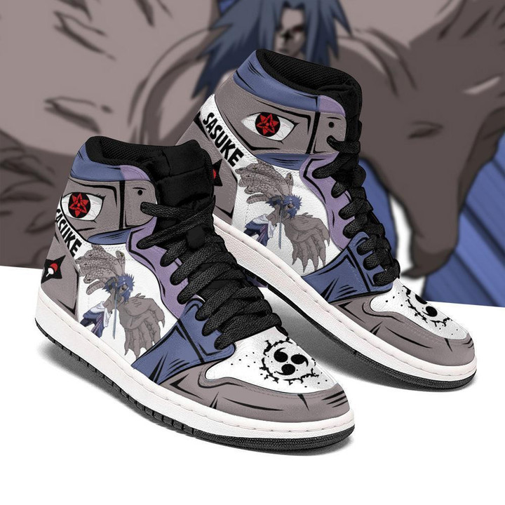 Sasuke Shoes Cursed Seal of Heaven Costume Anime Sneakers - 1 - GearAnime