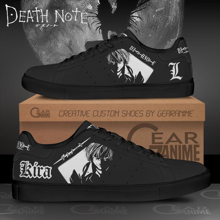 Light Yagami Skate Shoes Death Note Custom Anime Shoes PN11 - 1 - GearAnime