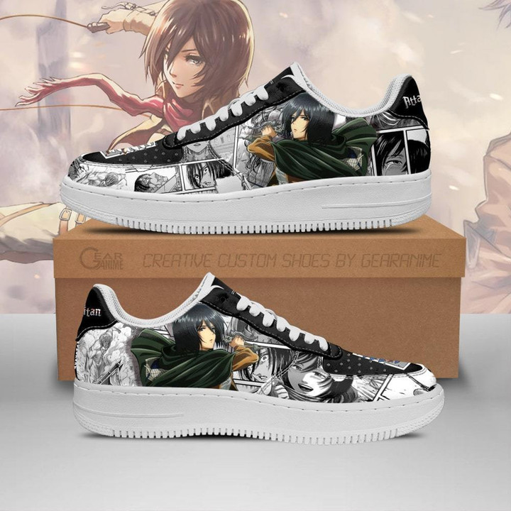 AOT Mikasa Sneakers Attack On Titan Anime Shoes Mixed Manga - 1 - GearAnime