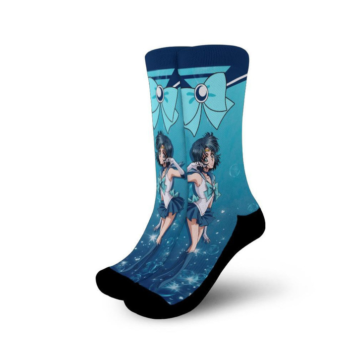 Sailor Mercury Socks Sailor Moon Uniform Anime Socks - 1 - GearAnime